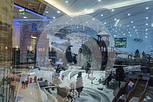 The ski resort Ski Dubai Ã¢â¬â Mall of the Emirates ,United Arab Emirates.
